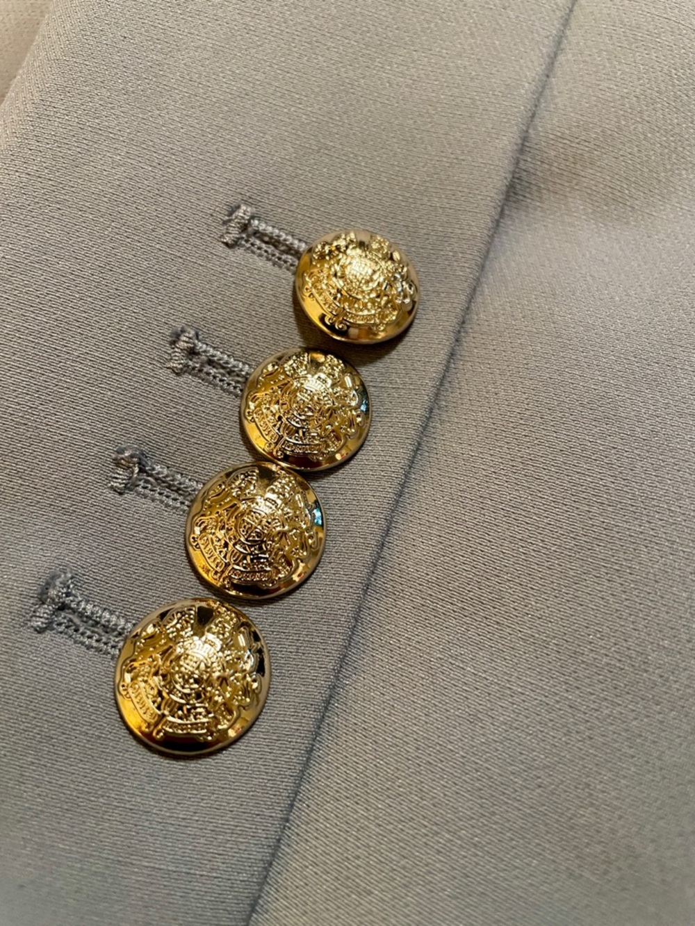 White House Black Market Double-Breasted Periwinkle Studio Blazer NWOT size 16 - Picture 7 of 11